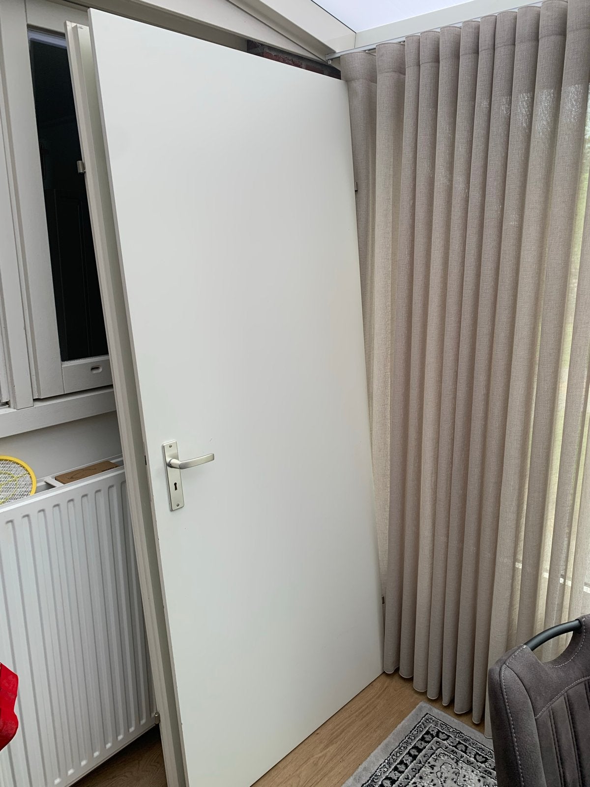 2 Opdek Binnendeuren 88 x 211,5 cm rechtsdraaiend, Ophalen, Gebruikt, 80 tot 100 cm, Binnendeur