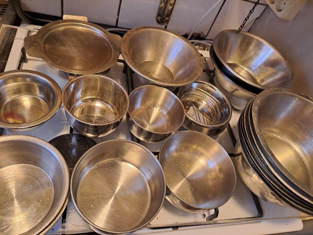 rvs bakjes 20 stuks verschillende maten, Ophalen, Zo goed als nieuw