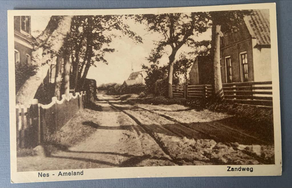 Nes - Ameland, Zandweg, Gelopen 1934, Verzenden, Voor 1940, Zo goed als nieuw