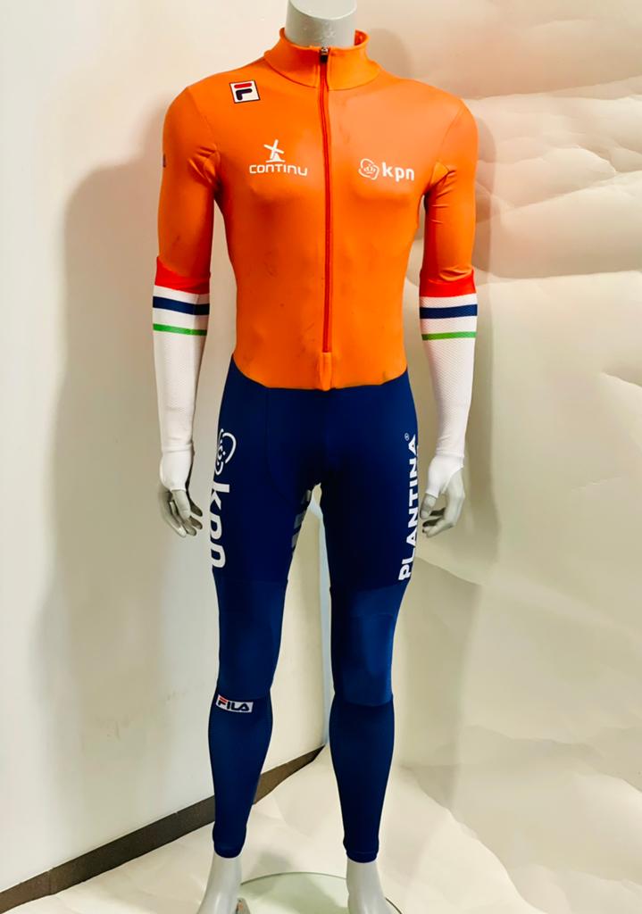 Schaatskleding schaatspak snelpak speedsuit maat L Fila, Ophalen of Verzenden, Zo goed als nieuw, Overige typen, Overige merken