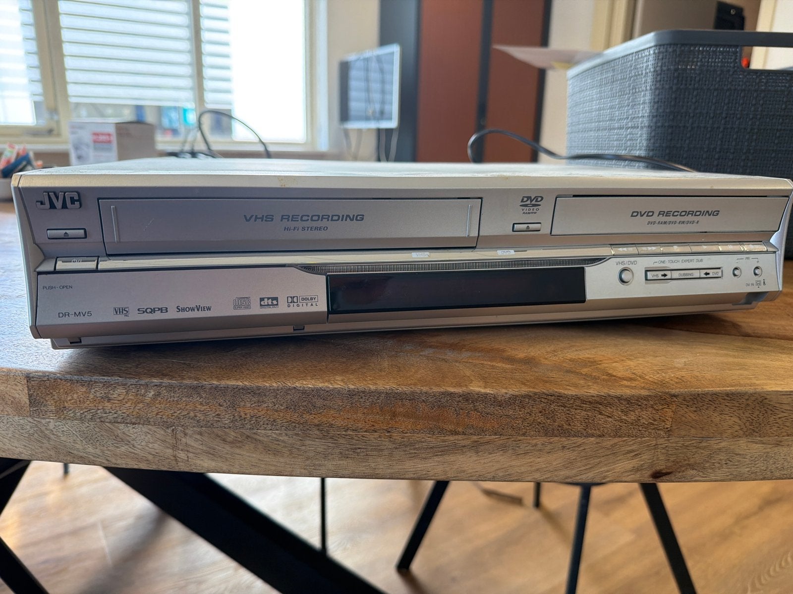 JVC DR-MV5 VHS/DVD-speler/recorder combo, Ophalen, Gebruikt, VHS-speler of -recorder