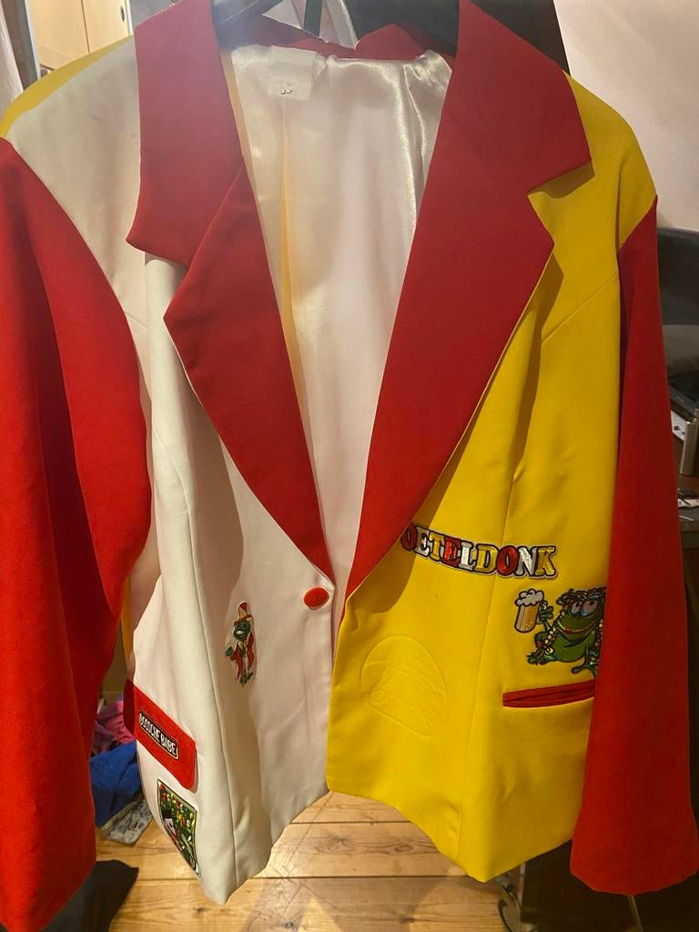 Oeteldonk carnaval jasje/kiel maat M/L unisex, Kleding | Dames, Ophalen of Verzenden, Zo goed als nieuw, Carnaval, Kleding