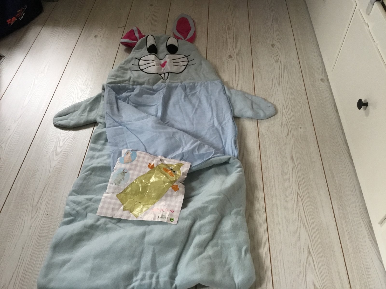 Leuke konijnen slaapzak voor baby's nieuw, Gebruikt, Ophalen of Verzenden, Slaapzak, Blauw