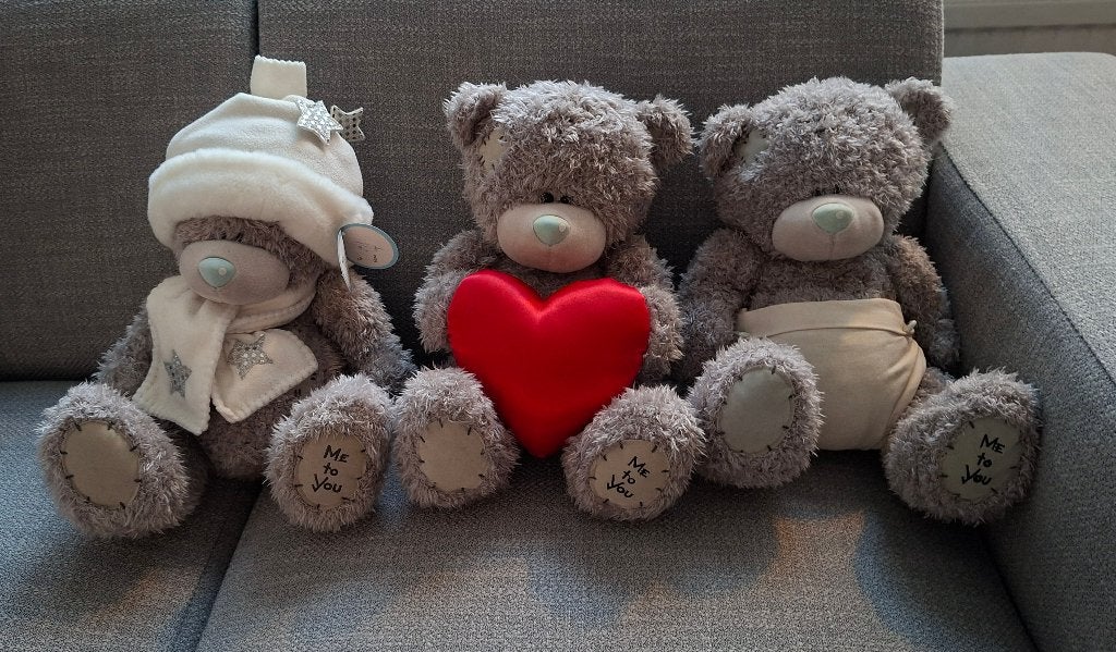 3 Verschillende Me To You beren 30 cm., Verzamelen, Beren en Cherished Teddies, Ophalen of Verzenden, Zo goed als nieuw, Stoffen beer