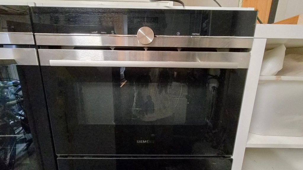 Luxe Siemens Inbouw Magnetron iQ700 | RVS & Zwart Glas, Ophalen, 60 cm of meer, Inbouw, Magnetron