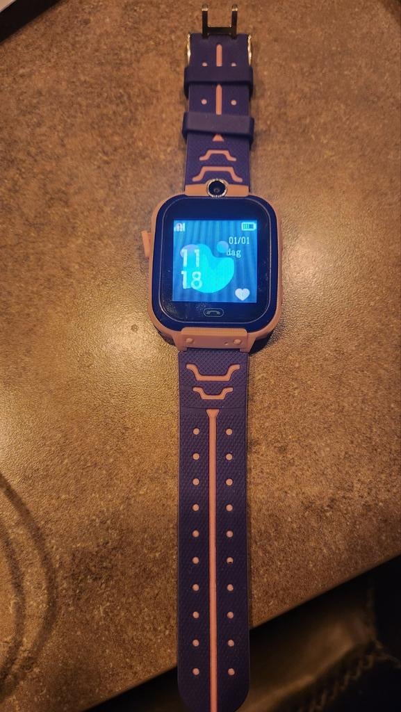 Leuke Kids Smartwatch - Perfect voor Jonge Avonturiers!, Ophalen, Paars, Zo goed als nieuw, Waterdicht