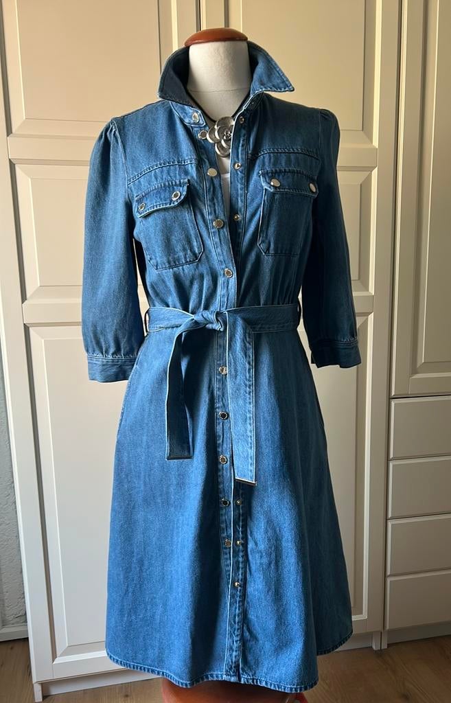 Morgan dames spijkerjurk denimjurk maat 38, Maat 38/40 (M), Blauw, Ophalen of Verzenden, Zo goed als nieuw