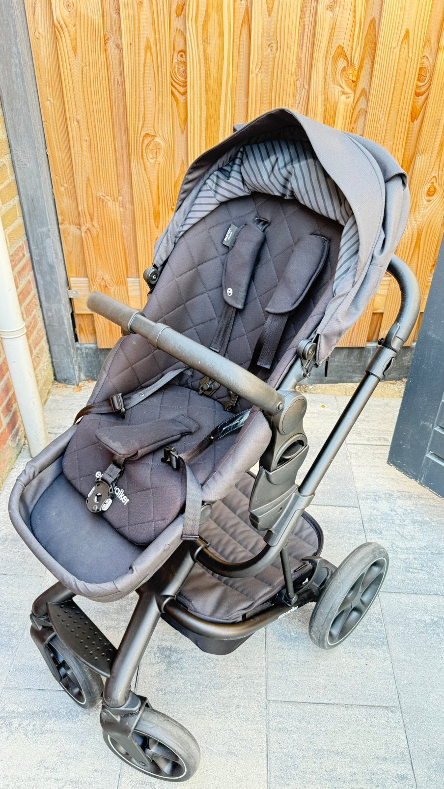 Easywalker harvey 3 premium jet black kinderwagen + reiswieg, Ophalen, Zo goed als nieuw, Overige merken