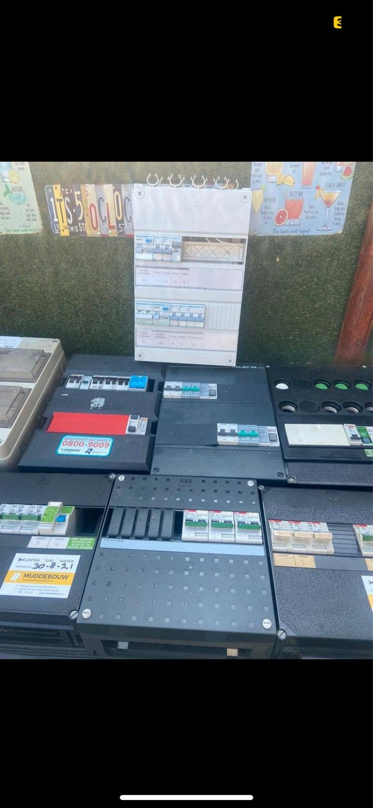 Grote partij groepenkasten en installatieautomaten, Ophalen, Gebruikt, ABB, Groepenkast