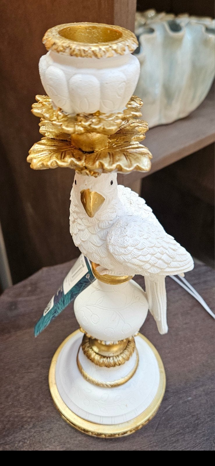 CHRISTMAS CREATIONS NIEUW Kaarsenkandelaar Polyresin, Kunststof, Nieuw, Ophalen of Verzenden, Kandelaar