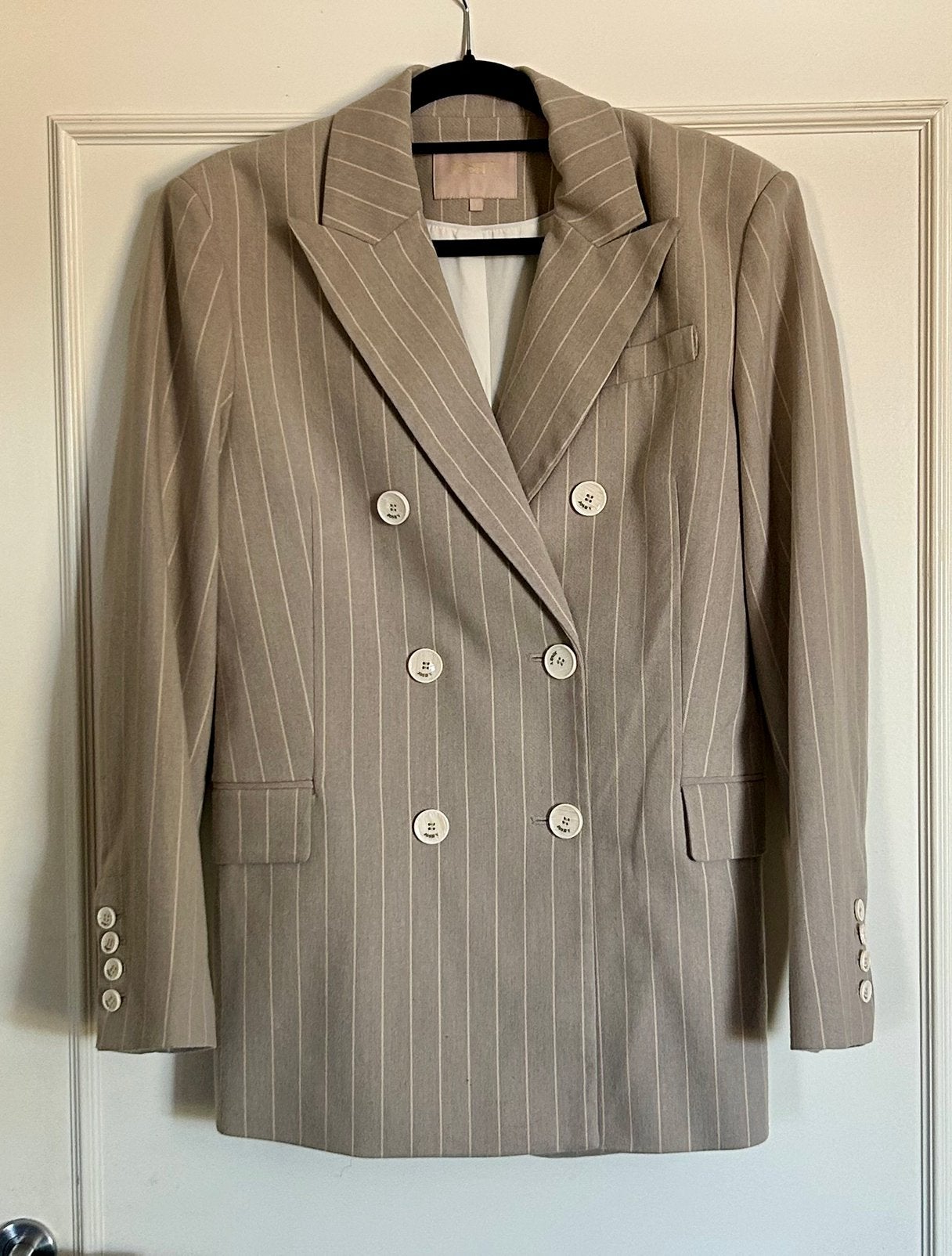 Niewe, Warm Grey JoshV, Josh V Pleun blazer in L, Verzenden, Beige, Maat 42/44 (L), Nieuw