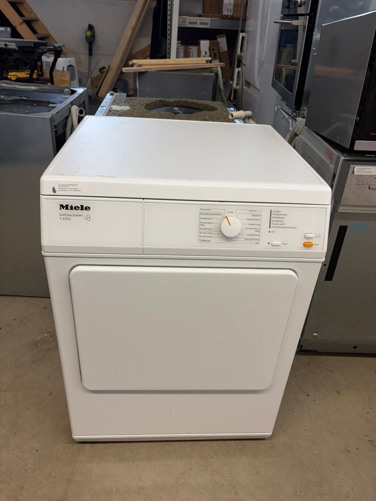 Zeer nette Miele luchtafvoer droger, 6 tot 8 kg, Luchtafvoer, Refurbished, Ophalen of Verzenden