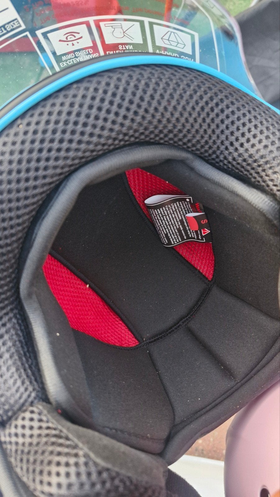 Scooter helm kind maat S - Blauw, Ophalen, Gebruikt, Small, Onbekend