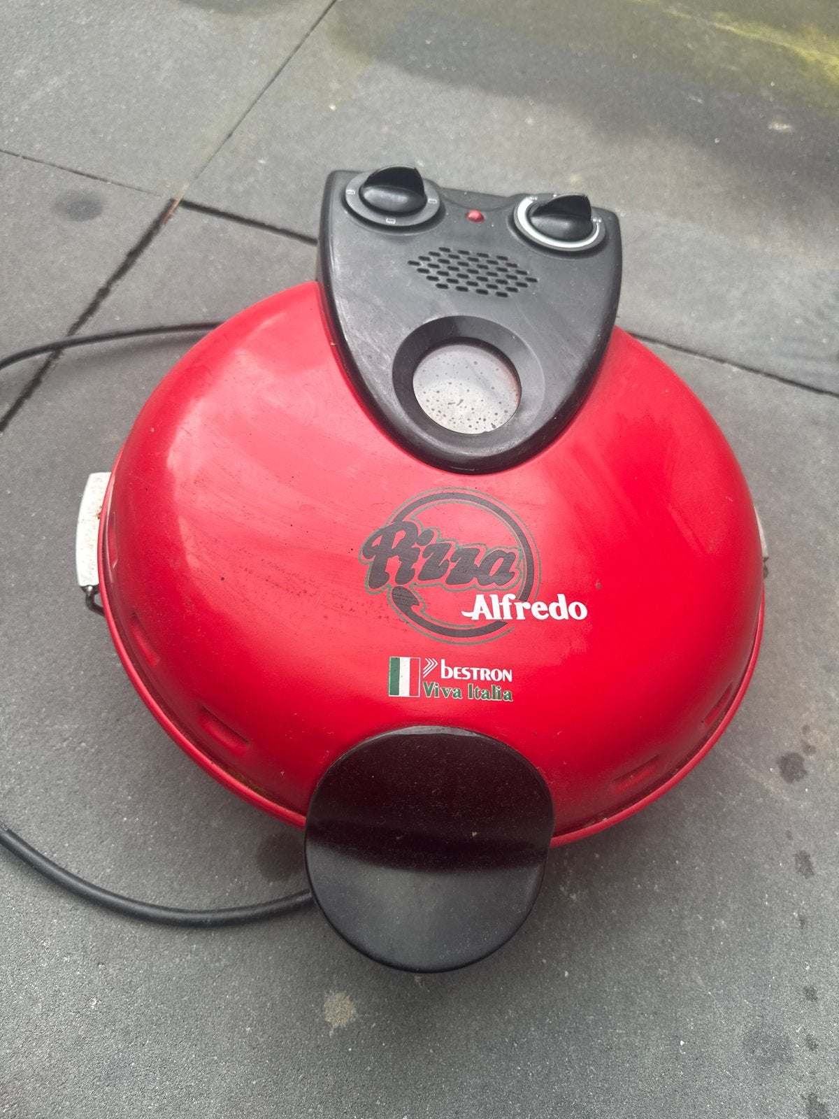 Bestron Pizza Alfredo Pizzaoven - Rood, Ophalen, Minder dan 45 cm, Pizzaoven, Vrijstaand