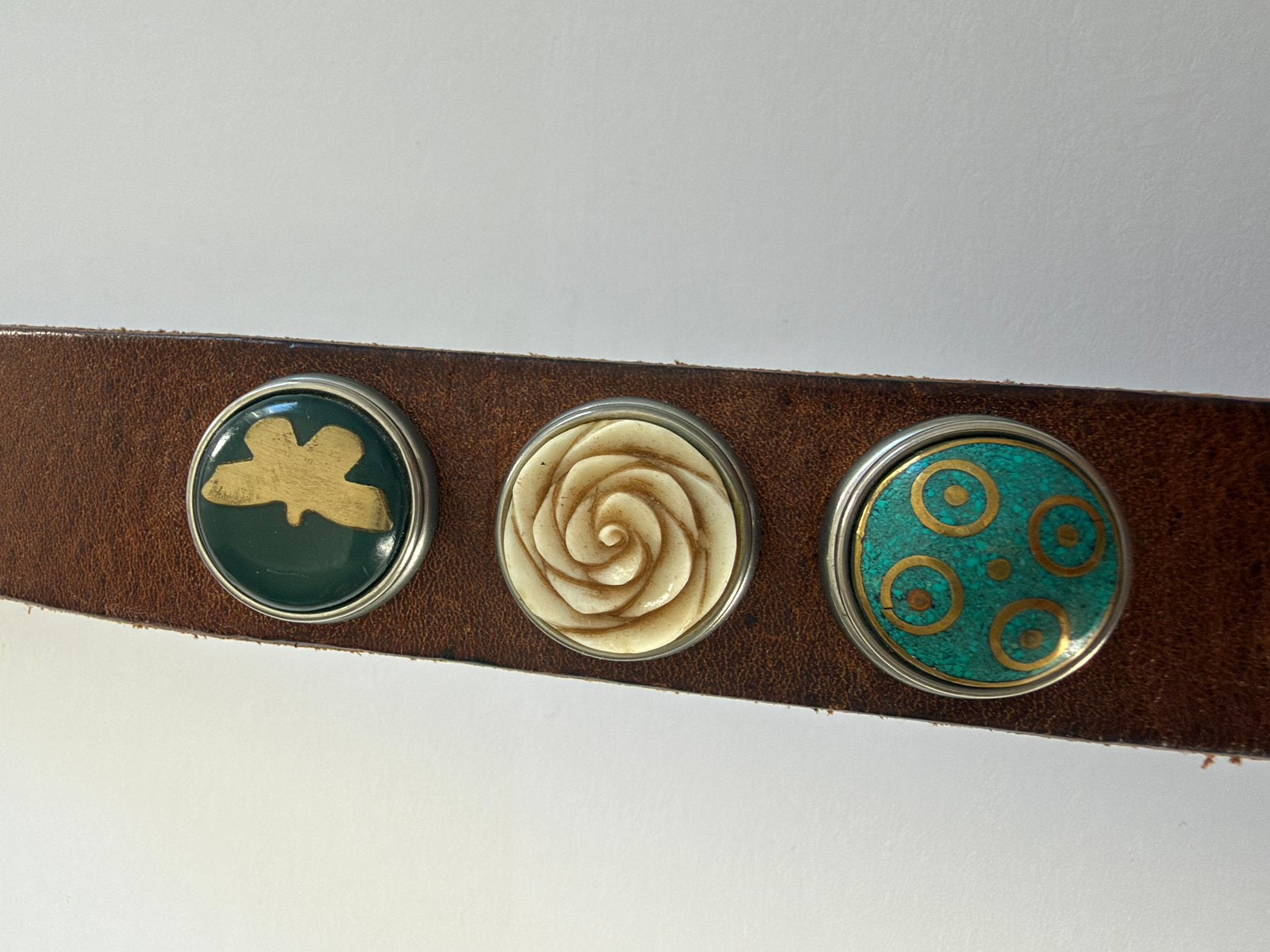 Noosa armband bruin, Sieraden, Tassen en Uiterlijk, Gebruikt, Bruin, Leer, Ophalen of Verzenden