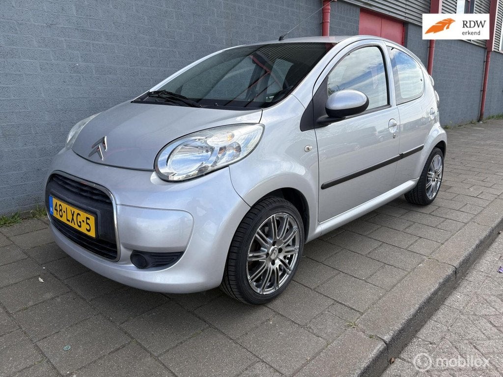 Citroen C1 1.0-12V Ambiance AUTOMAAT 79000KM AIRCO 5 DEURS, Auto's, Stof, Gebruikt, Zwart, Metallic lak