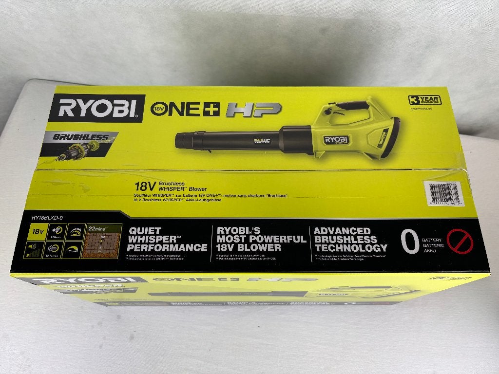 RYOBI ONE+ HP RY18BLXD-0 Brushless Whisper Bladblazer, Echtronic Industries GmbH, Nieuw, Ophalen of Verzenden, Max-Eyth-Straße 10 71364 Winnenden