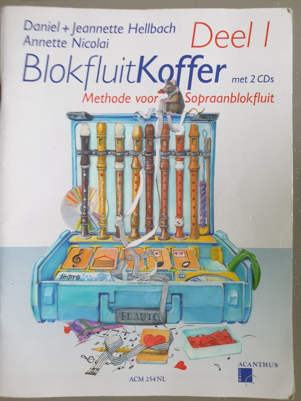 Blokfluit lesboek Blokfluitkoffer deel 1, Gebruikt, Overige genres, Les of Cursus, Ophalen of Verzenden