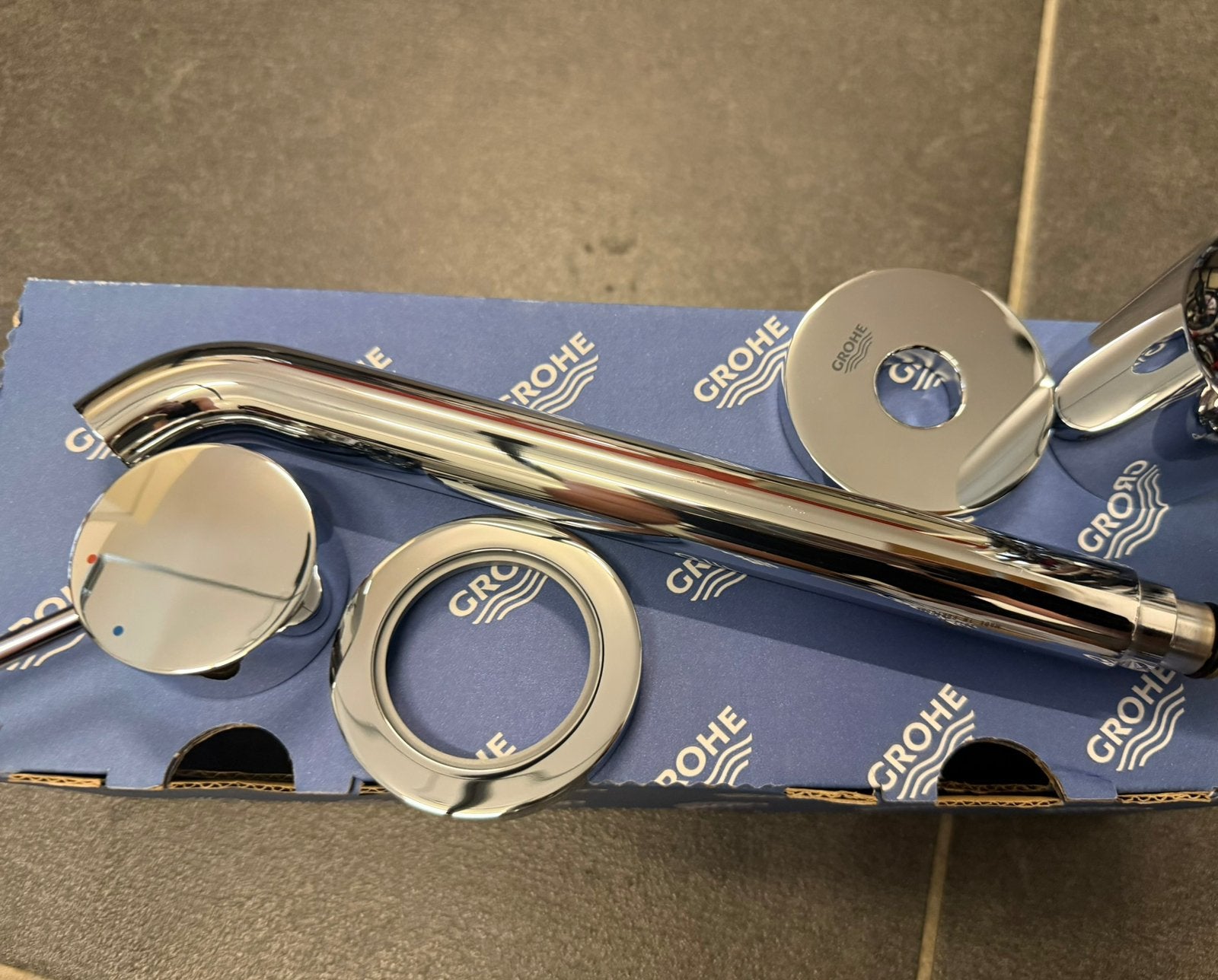 Grohe inbouw wastafelkraan, Ophalen of Verzenden, Zo goed als nieuw, Chroom, Kraan
