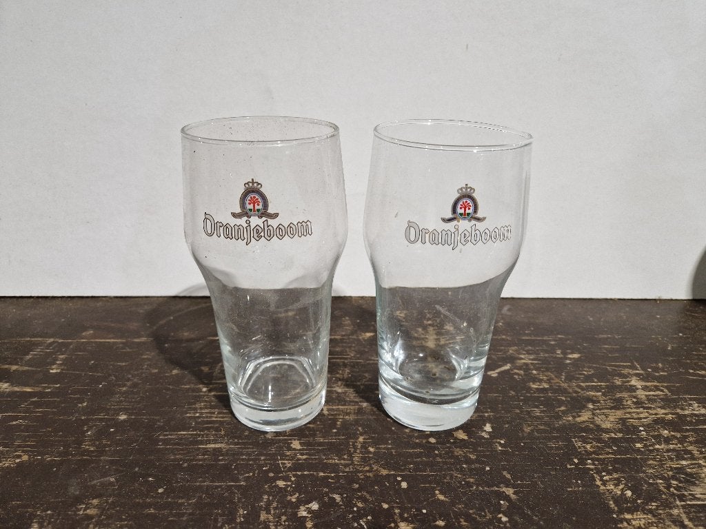 13 stuks bierglazen Oranjeboom 0.5liter €1,50 p.st., Verzamelen, Ophalen of Verzenden, Zo goed als nieuw, Glas of Glazen, Oranjeboom