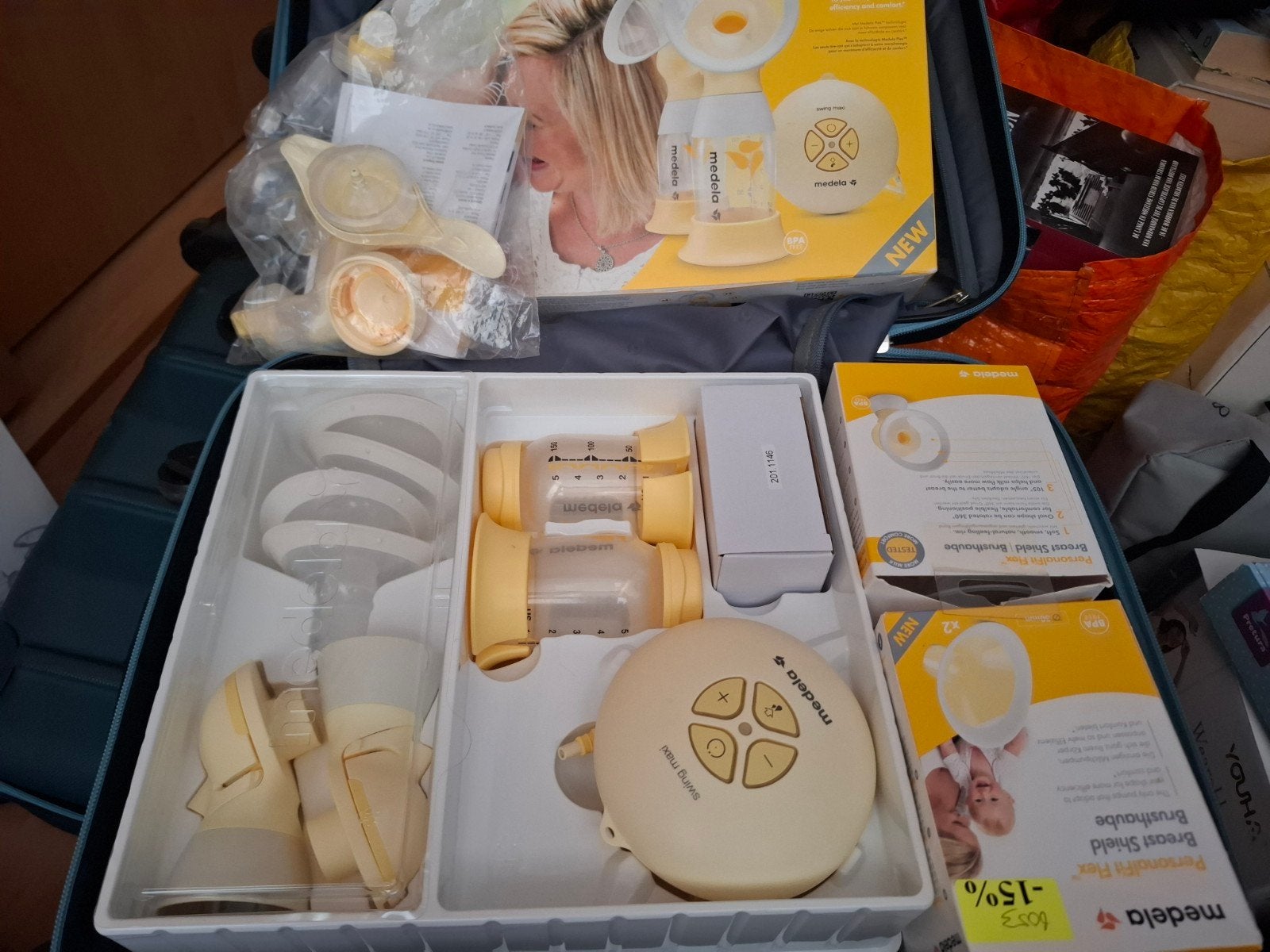 Medela Swing Maxi Flex Dubbele Elektrische Borstkolf, Medela, Automatisch, Borstkolf, Ophalen of Verzenden
