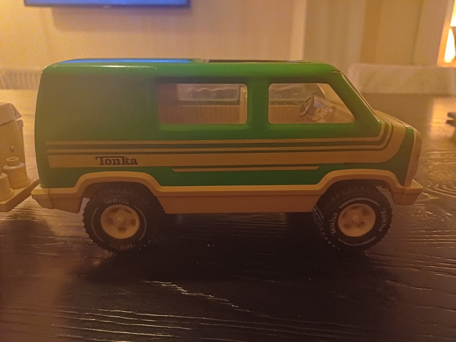 Vintage Tonka Camper Van met Caravan - Jaren '70 Speelgoed, Ophalen, Gebruikt