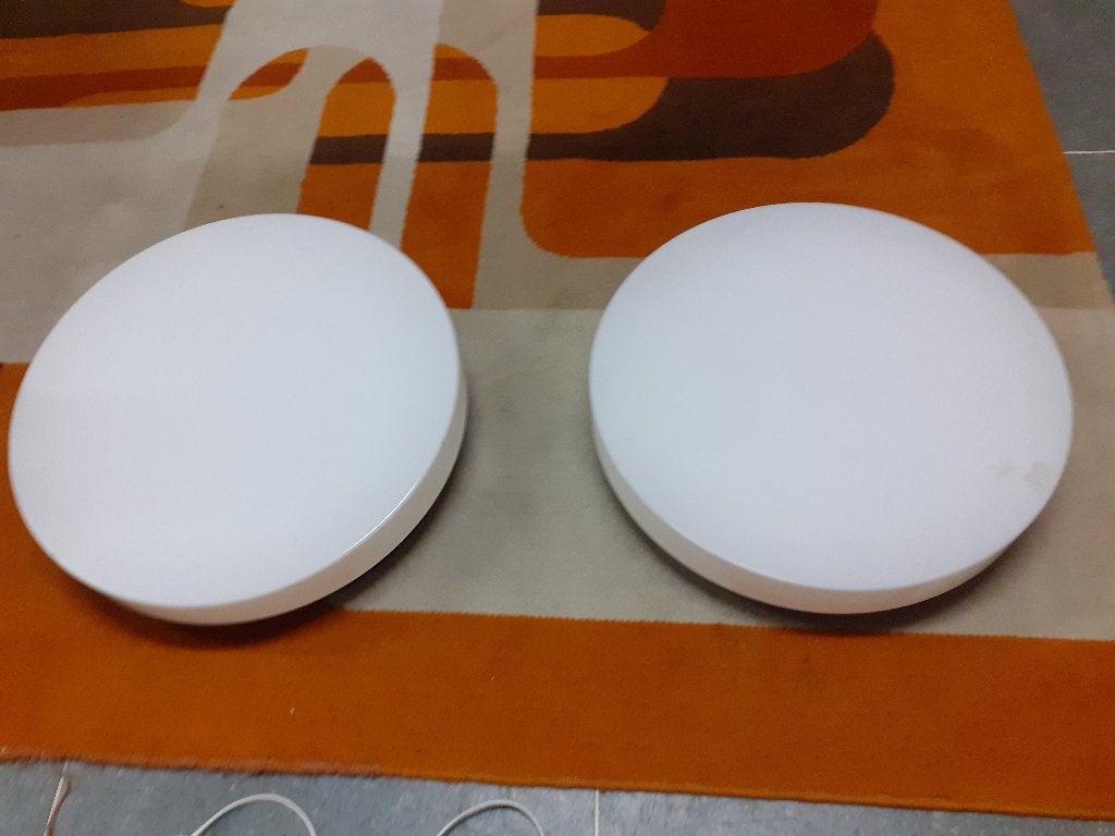 set 2 Philips plafondlampen jaren 70 design retro vintage, Ophalen of Verzenden, Huis en Inrichting