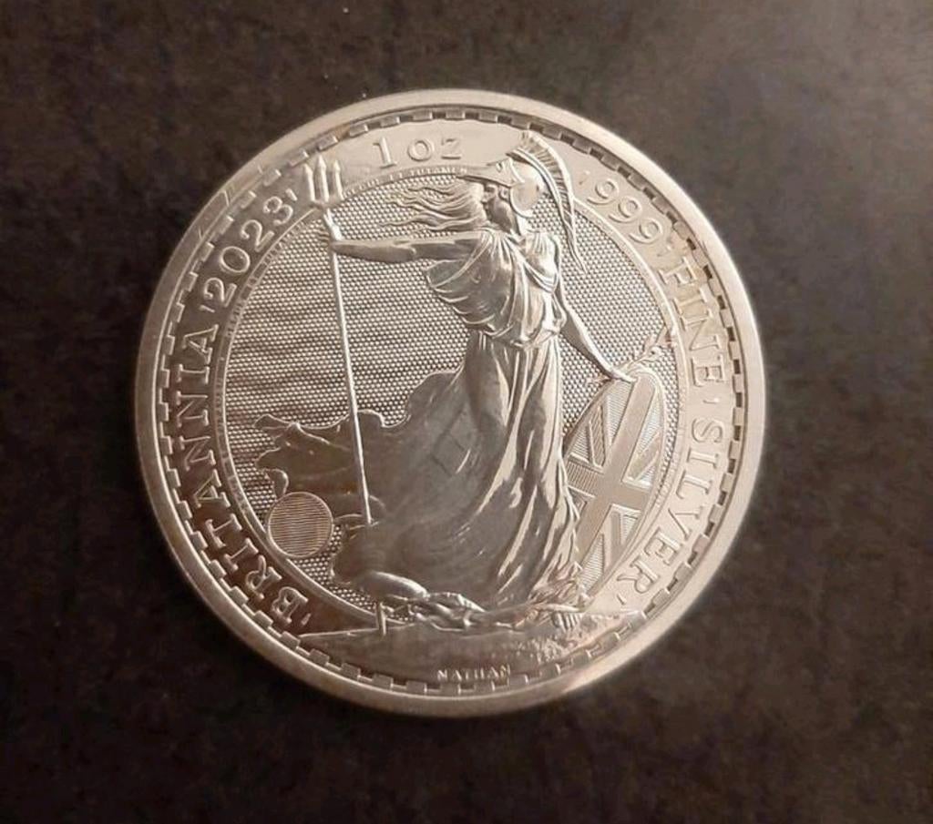 Britannia 1 troy ounce zilveren munt 2023, Ophalen of Verzenden, Zilver