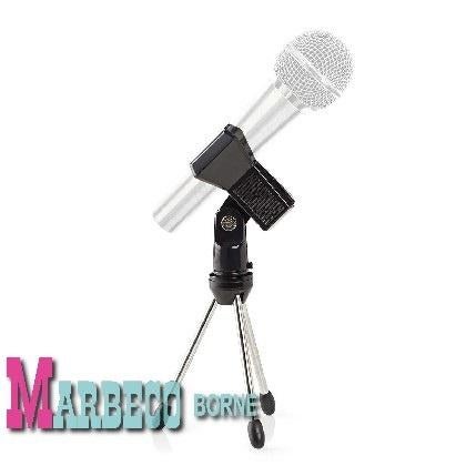 Microfoon tafelstatief, Standaard inklapbaar incl. klem, Instrumentstandaard, Nedis, Nieuw, Info@marbeco.nl
