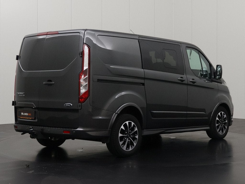 Ford Transit Custom 2.0TDCI 170PK Automaat Sport Dubbele Cab, Automaat, Gebruikt, Euro 6, Leder