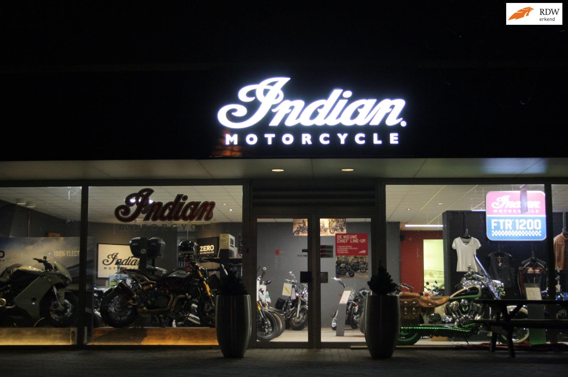 Indian EXCLUSIVE BRAND Indian Motorcycle Dealer Maeijer Moto, Bedrijf, Maeijer Motors, Overig, Tielsestraat 178
6673AE  Andelst, NL