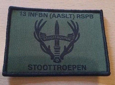 Embleem 13 bat RSPB Stoottroepen, Verzamelen, Ophalen of Verzenden, Landmacht, Nederland, Embleem of Badge