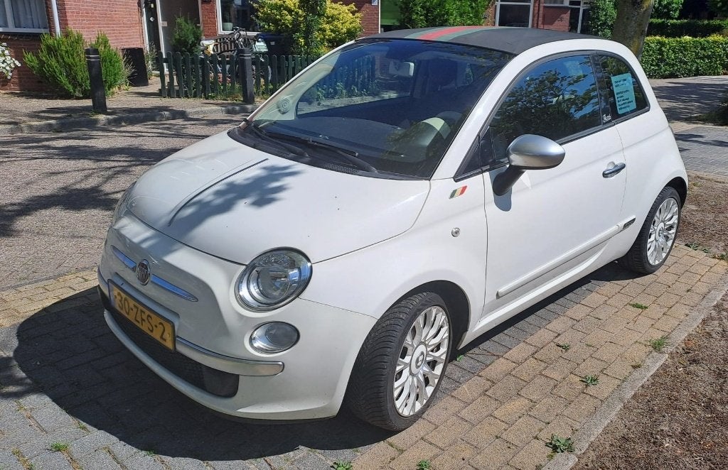 Fiat 500C 0.9 85pk Turbo Twinair 2012 Wit, Euro 5, Cabriolet, Wit, Handgeschakeld