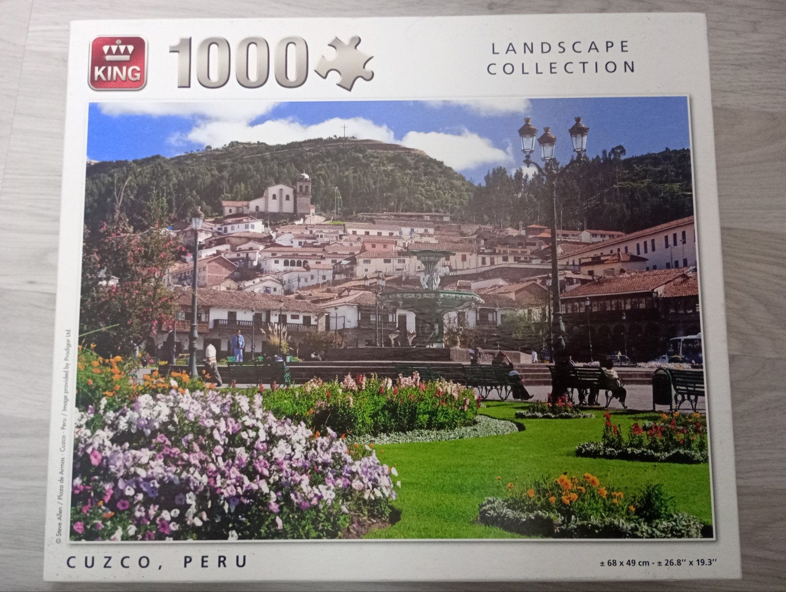 King Legpuzzel Cuzco, Peru - 1000 stukjes, Ophalen of Verzenden, 500 t/m 1500 stukjes, Gebruikt, Legpuzzel