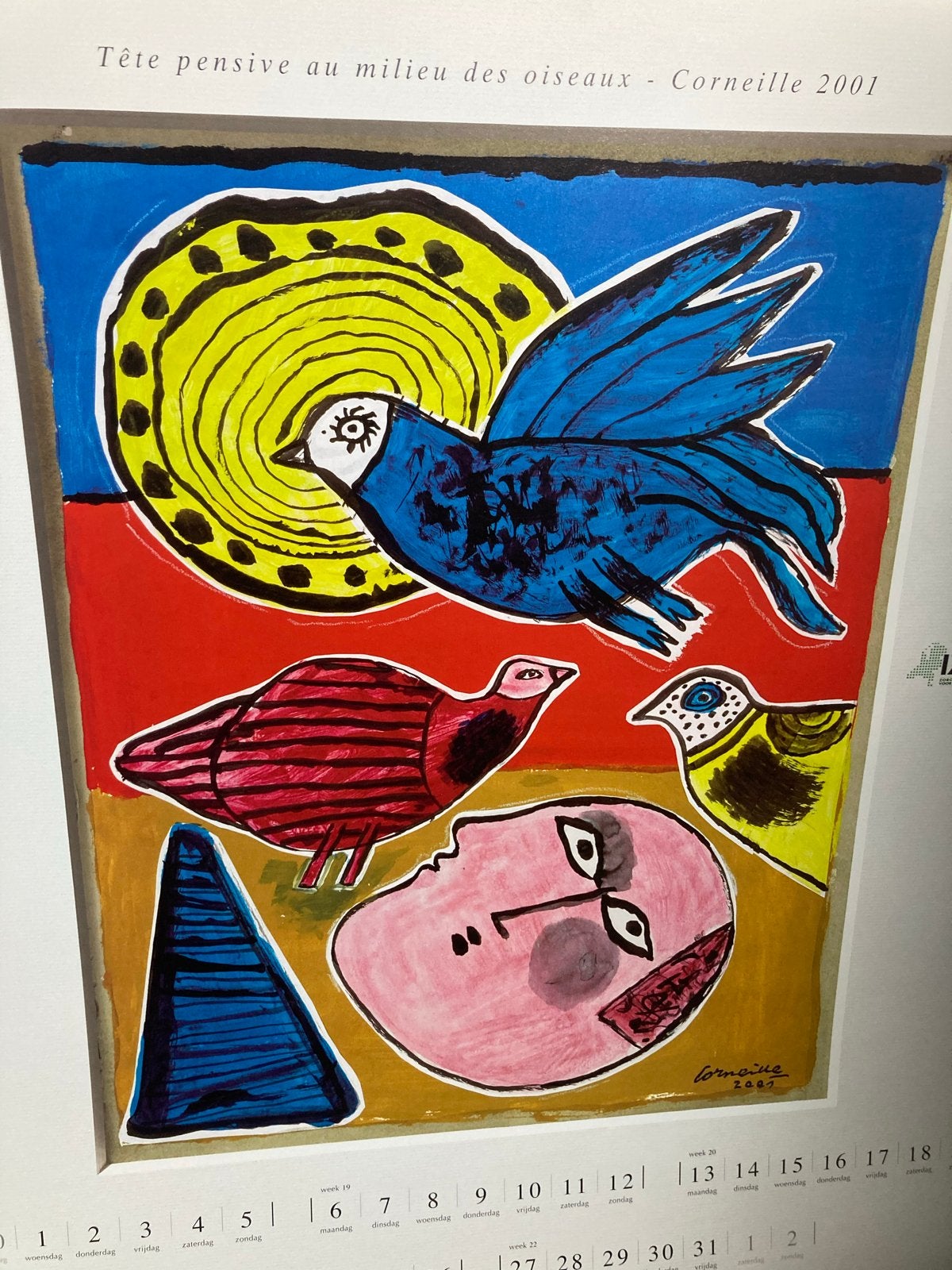 Kunstkalender 2002 - Corneille (12 Afbeeldingen), Ophalen of Verzenden, Papier/karton, Print, Overig onderwerp