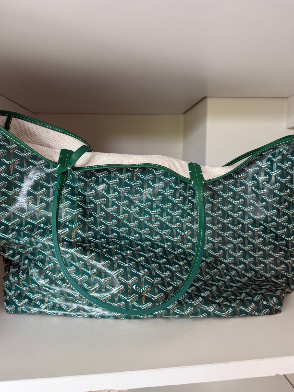 Goyard Tote Bag, Ophalen, Nieuw, Groen