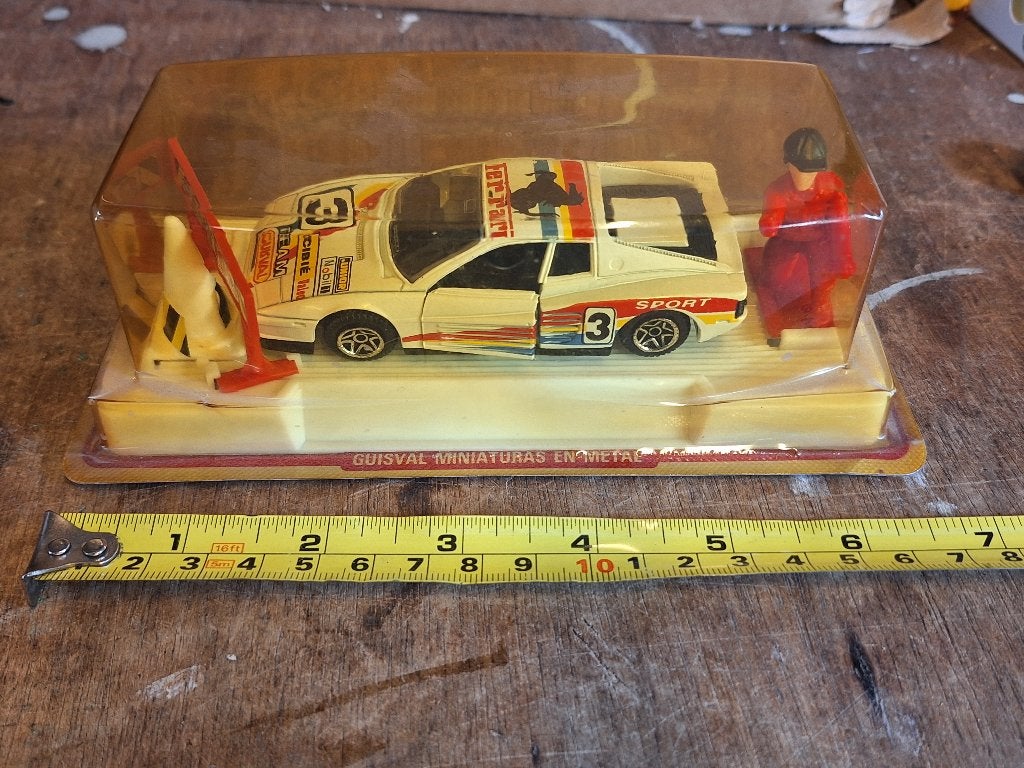 Vintage Guisval metalen Ferrari nieuw in verpakking jaren 80, Ophalen of Verzenden, Nieuw