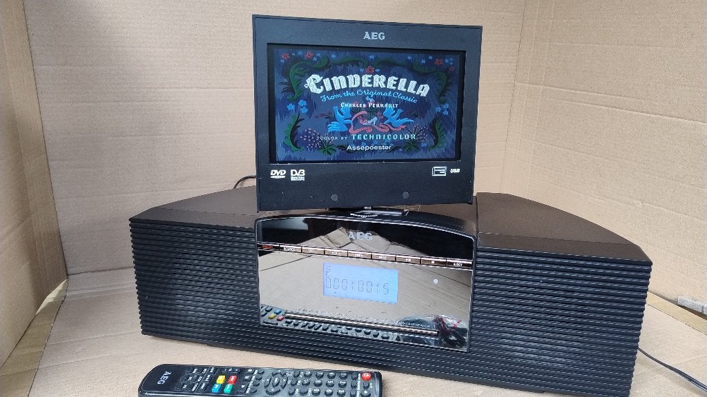 Draagbaar AEG HES 4890 homecinema DVD + 15,4cm lcd tv scherm, Overige merken, Gebruikt, Ophalen of Verzenden, Overige spelers