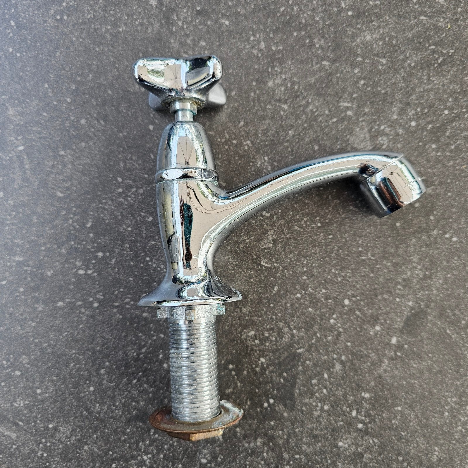 vintage kraantje wc fonteintje wasbak, Ophalen of Verzenden, Gebruikt, Chroom, Toilet