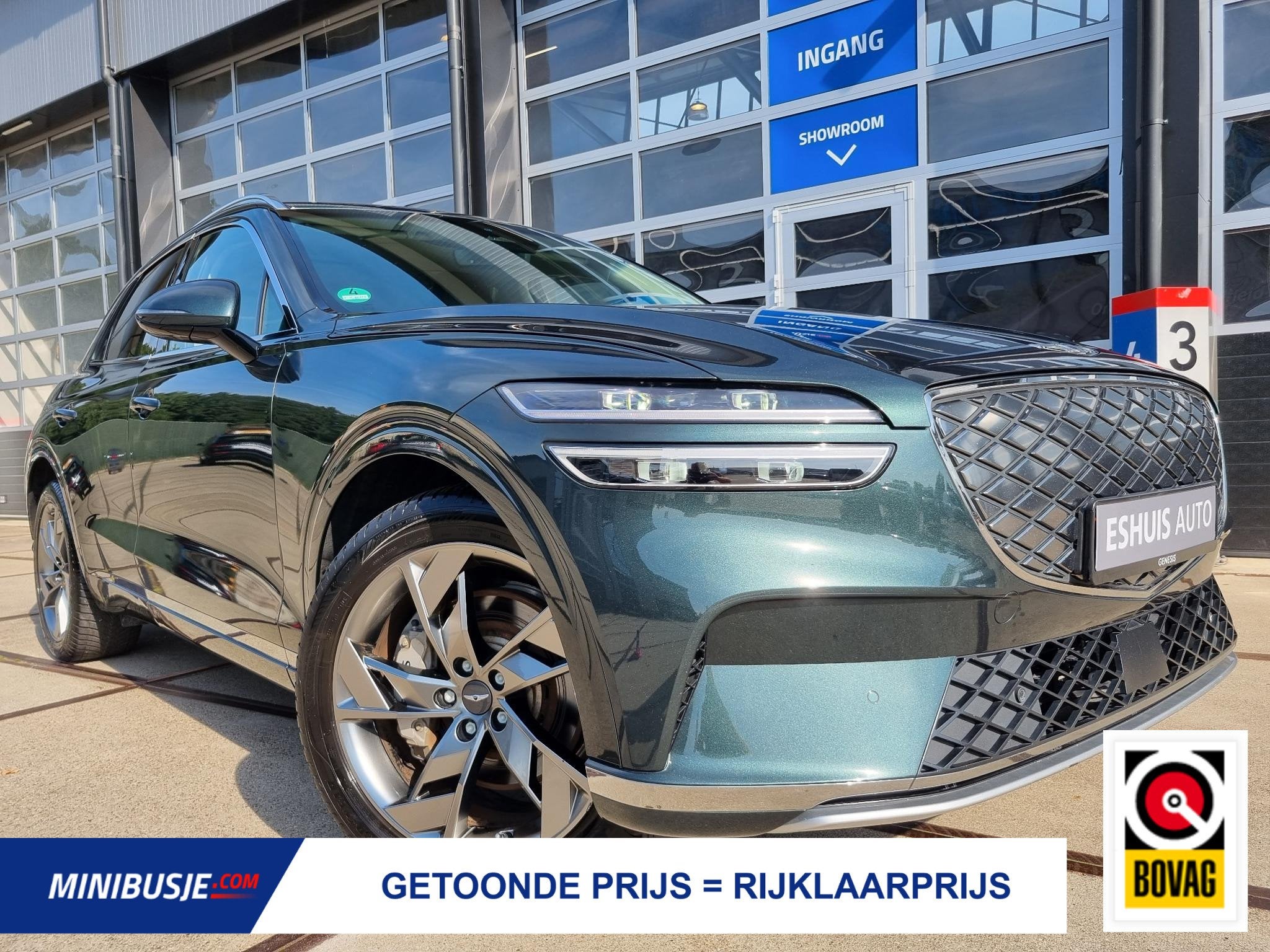 Genesis GV70 Electrified AWD Sport 490pk Dual Motor / NAPPA, Auto's, Automaat, Dealer onderhouden, Stof, 489 pk