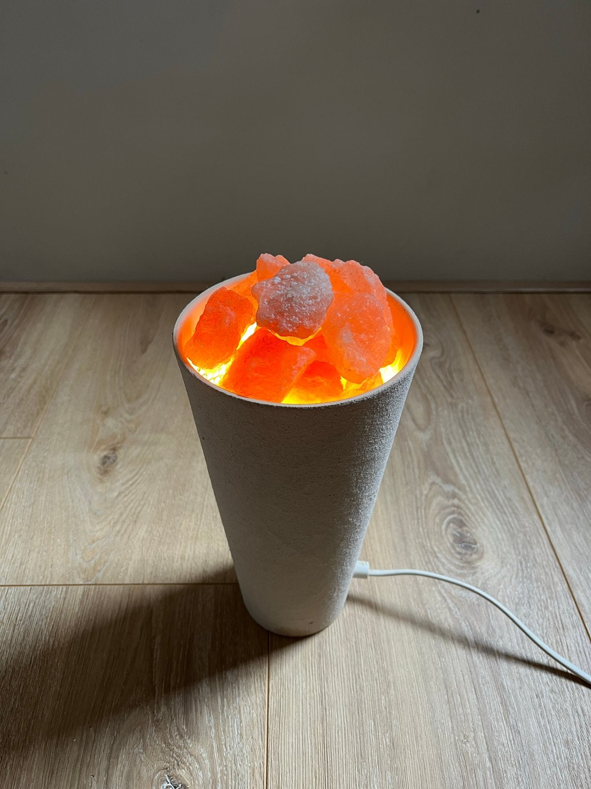 Himalaya zoutlamp - Sfeervolle verlichting, Overige stijlen, Ophalen of Verzenden, Zo goed als nieuw, Natuurlijk materiaal