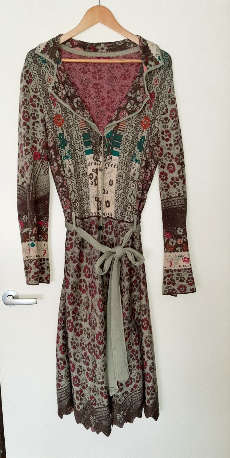 Mooi lang zachtgroen Ivko vest Ibiza Hippie Bohemian M, Ophalen of Verzenden