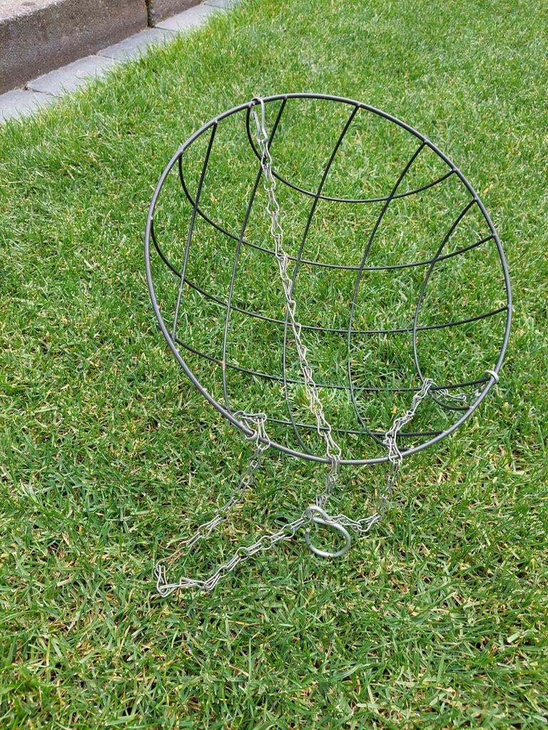 Metalen plantenhanger - 30cm -, Tuin en Terras, Bloembakken en Plantenbakken, Metaal, Minder dan 30 cm, Rond, Ophalen