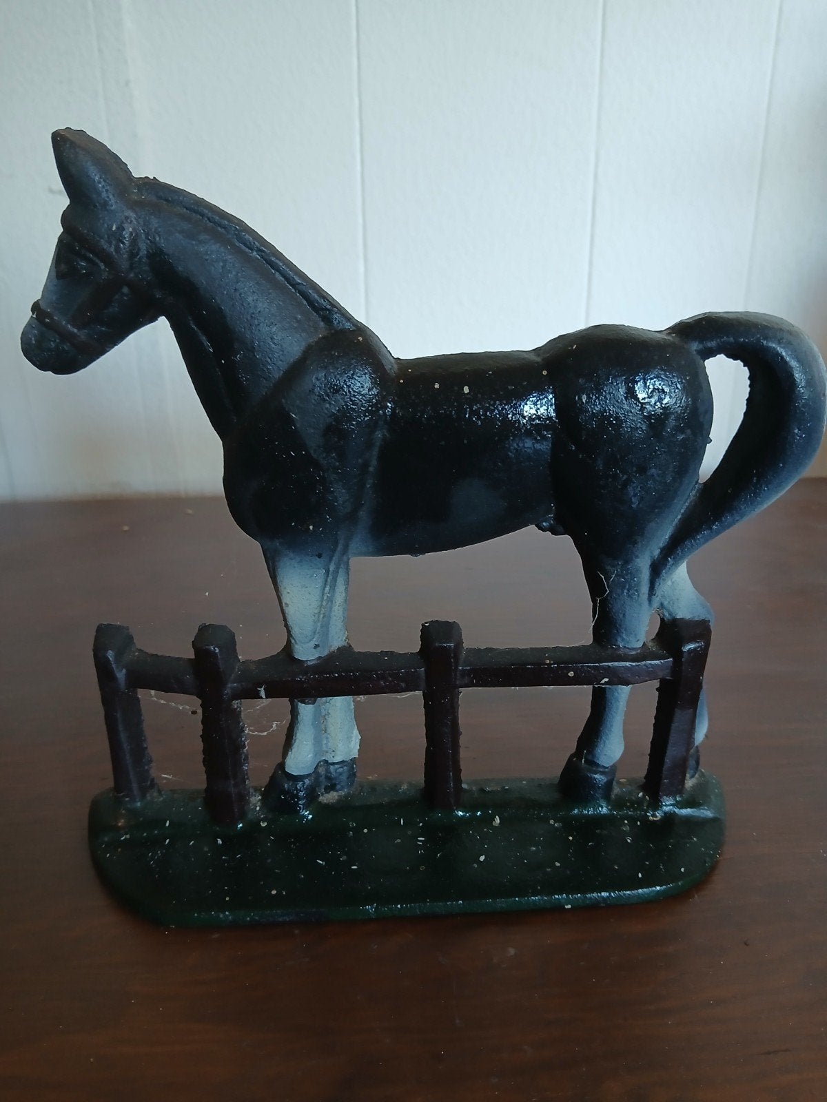 Gietijzeren paard 20 cm hoog - Decoratief beeldje, Antiek en Kunst, Ophalen of Verzenden