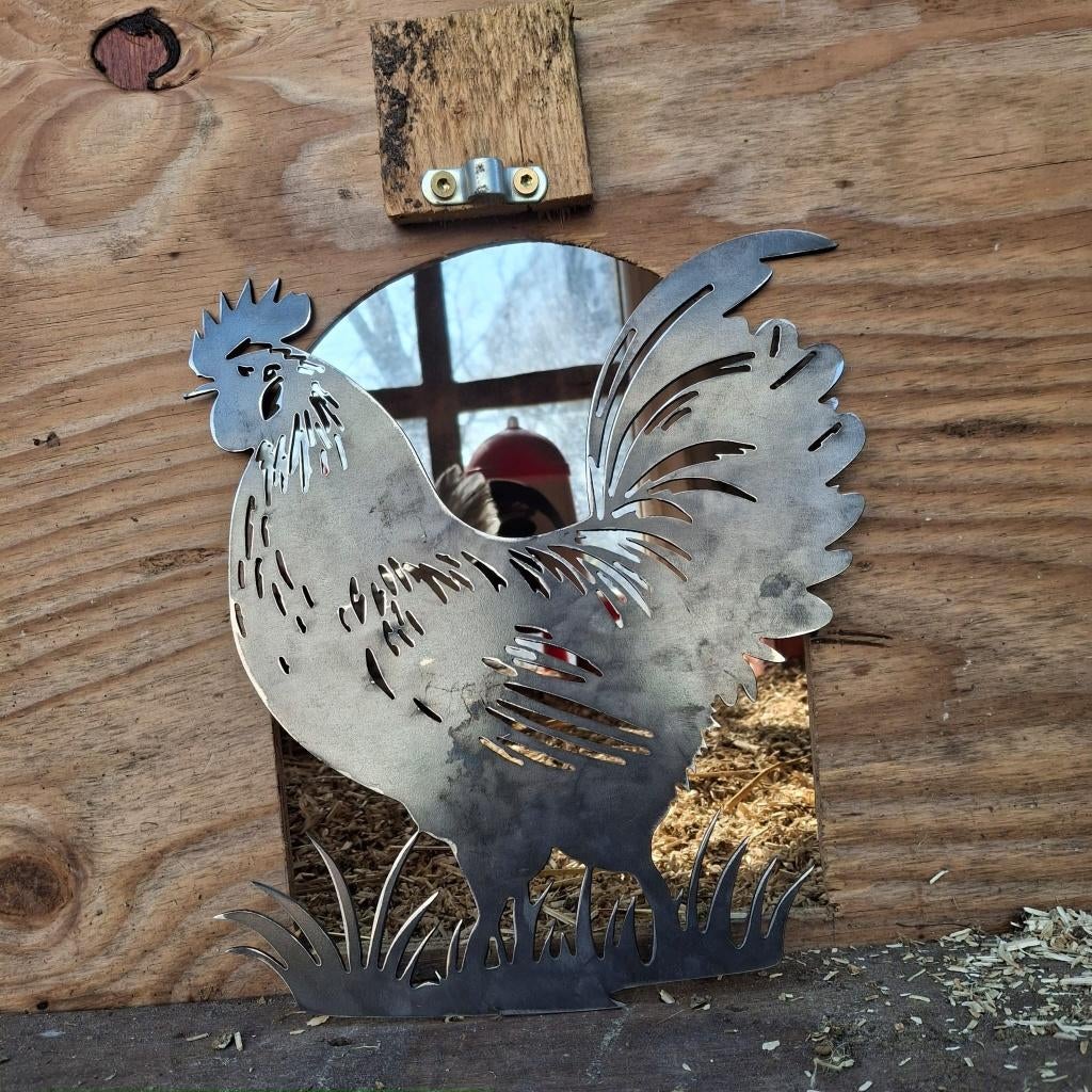Haan gesneden uit cortenstaal / roestig plaatstaal, Ophalen of Verzenden, Nieuw