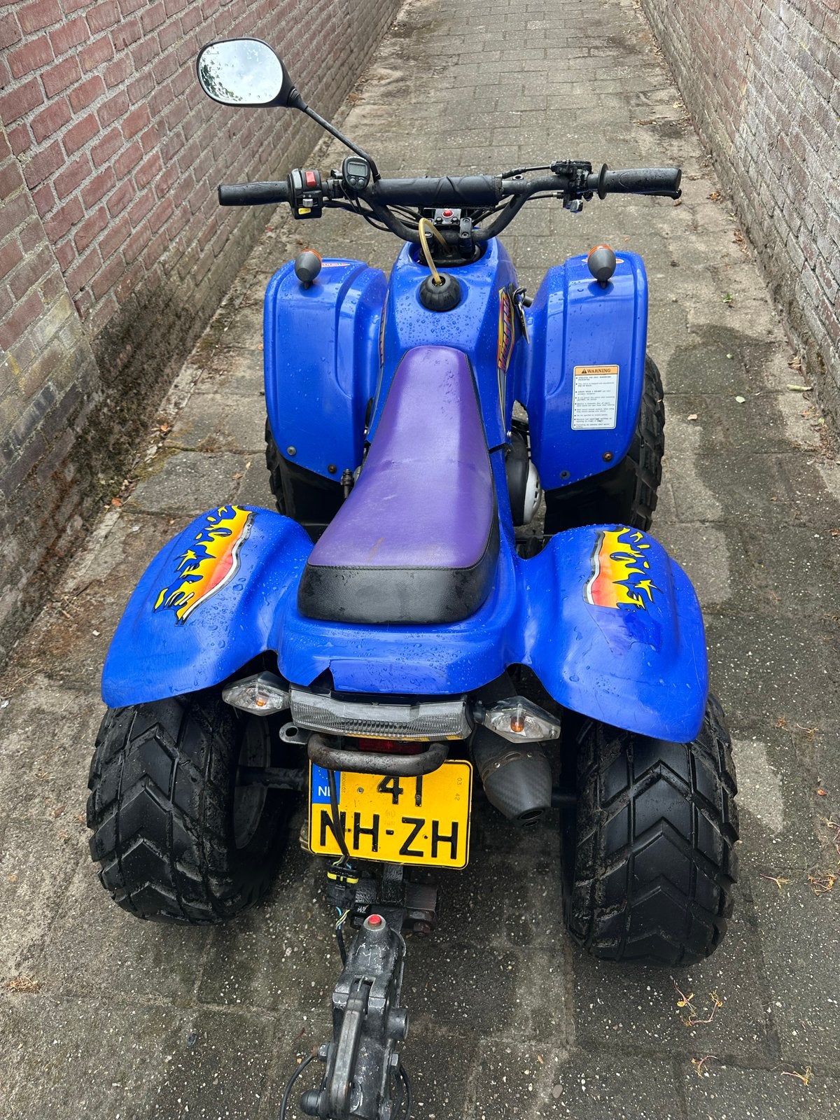 Unilli AX-100 Quad met kenteken , Kar - Blauw, Ophalen, Overige typen