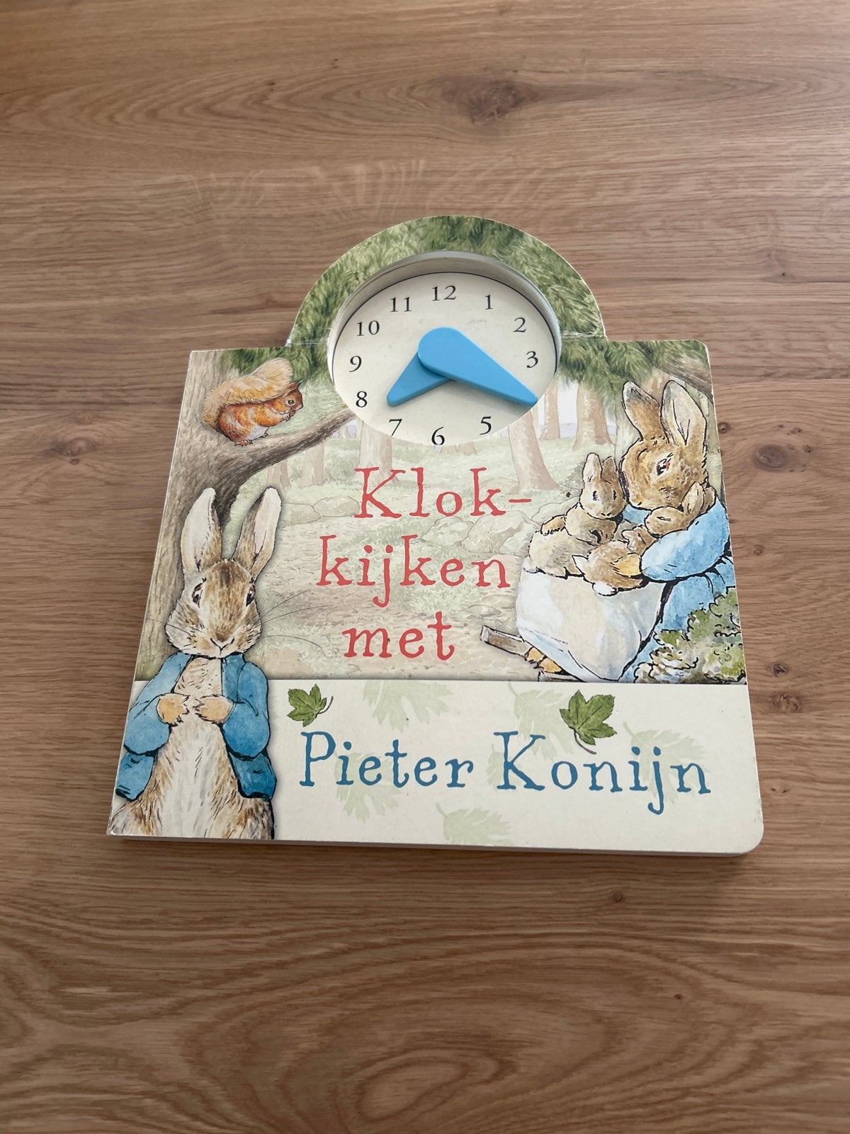 Klokkijken met Pieter Konijn - Leerklok, Ophalen of Verzenden, Gelezen, Uitklap-, Voel- of Ontdekboek, 3 tot 4 jaar
