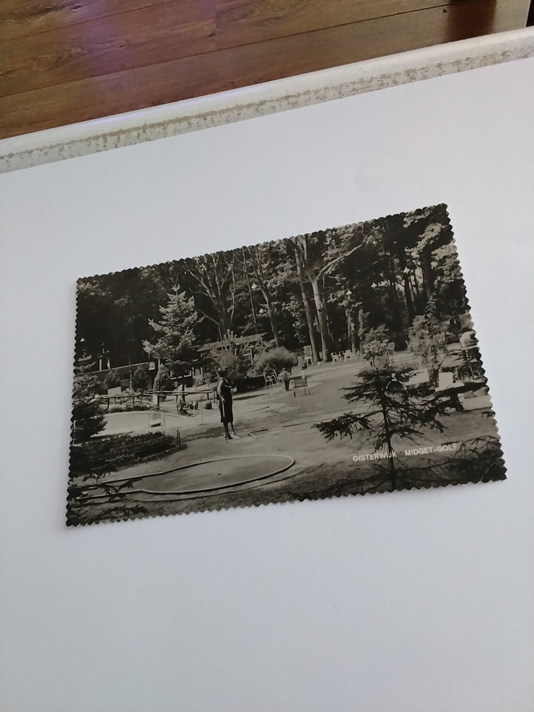 Oisterwijk Midget-Golf - Zwart-wit ansichtkaart, Ophalen of Verzenden, 1960 tot 1980, Gelopen, Noord-Brabant