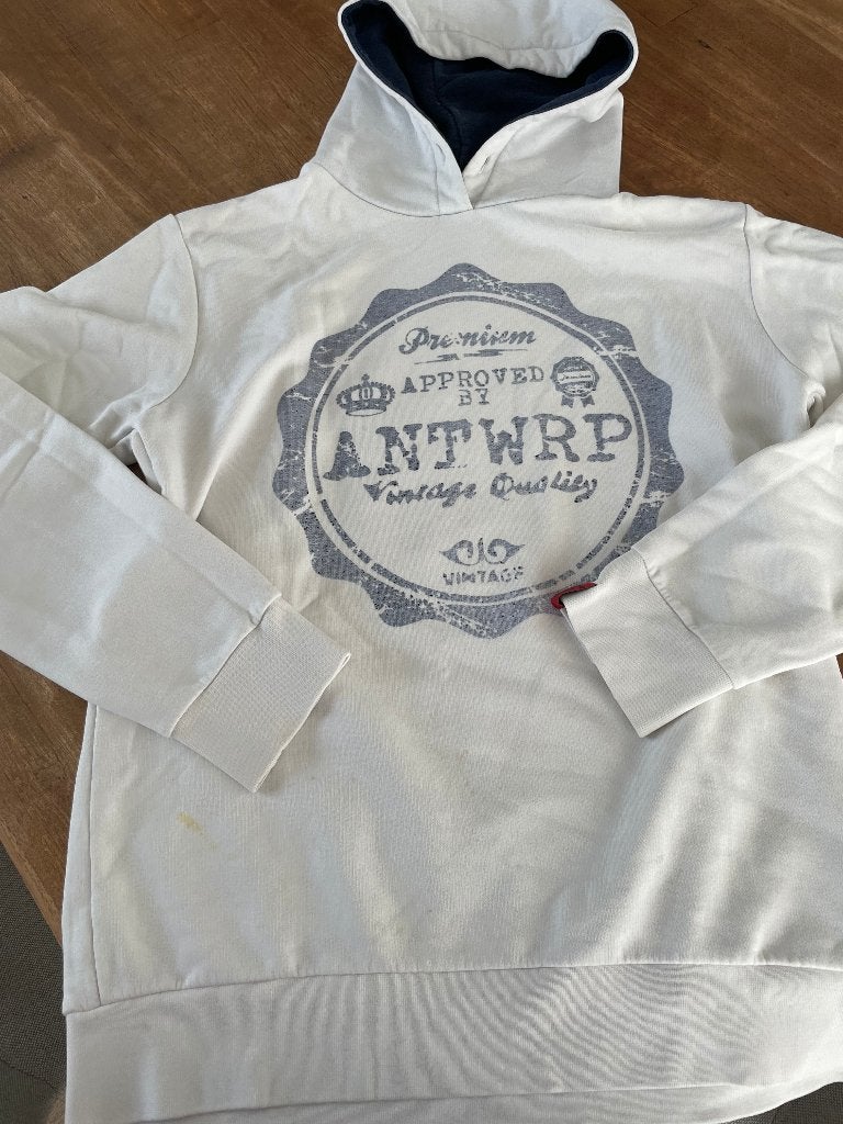 Hoodie Antwerp maat S, Kleding | Heren, Truien en Vesten, Antwerp, Wit, Ophalen of Verzenden, Zo goed als nieuw