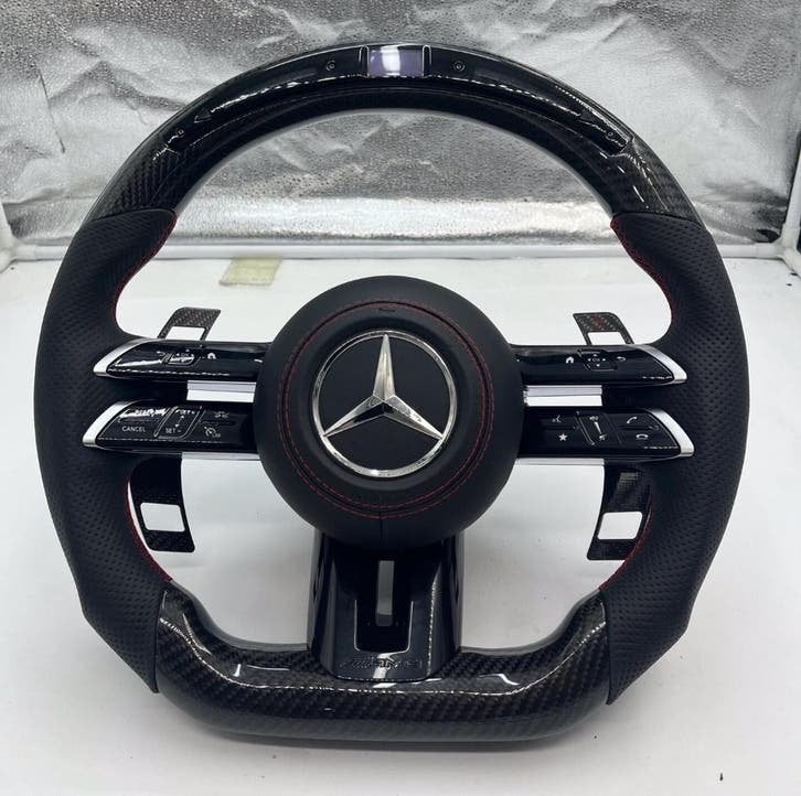 Mercedes LED carbon stuur upgrade dragonfly AMG, Auto diversen, Tuning en Styling, Ophalen of Verzenden, ., ., .